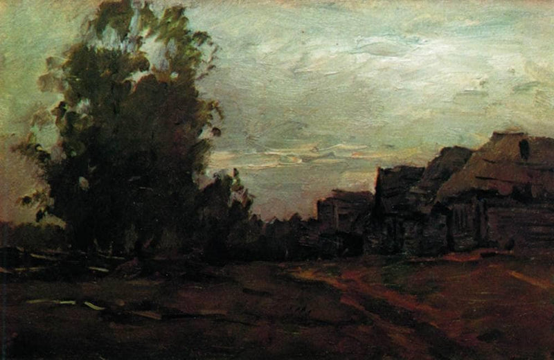 Village. Twilight. by Isaac Levitan — Oil Painting Reproduction