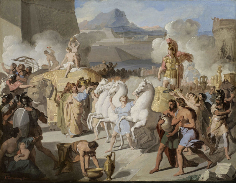 A Roman Triumphal Entry, Possibly of Marcus Claudius Marcellus by Vincenzo Camuccini — Oil Painting Reproduction