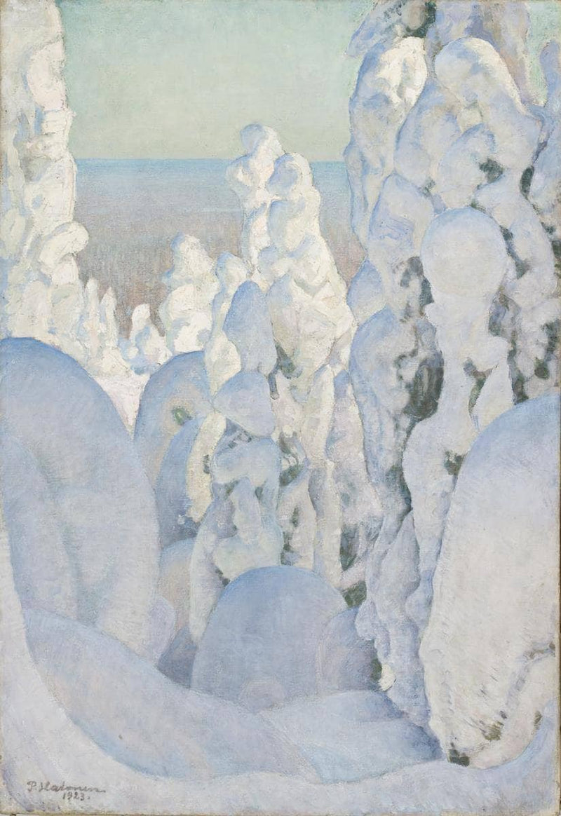 Vinterlandskap by Pekka Halonen — Oil Painting Reproduction