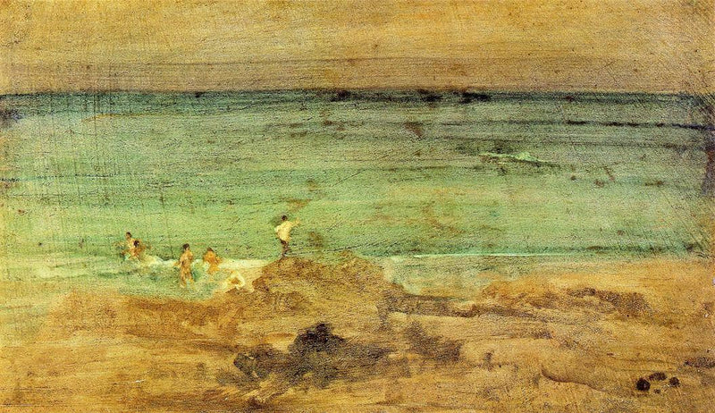 Violet and Blue: The Little Bathers by James McNeill Whistler — Oil Painting Reproduction