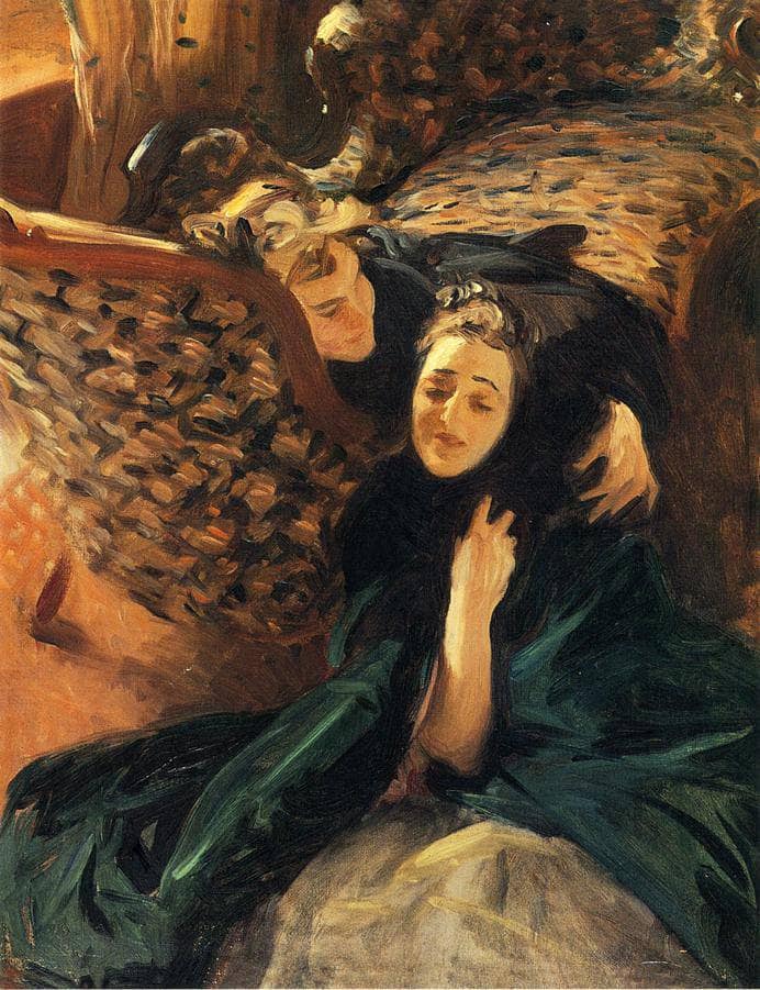 Violet Sargent and Flora Priestley by John Singer Sargent — Oil Painting Reproduction