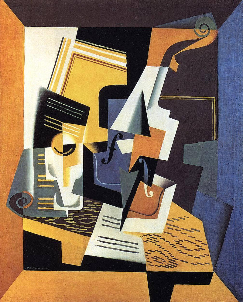Violin and Glass by Juan Gris — Oil Painting Reproduction