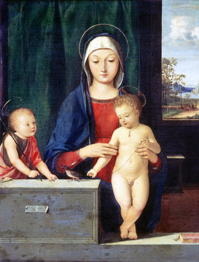 Virgin and Child in study