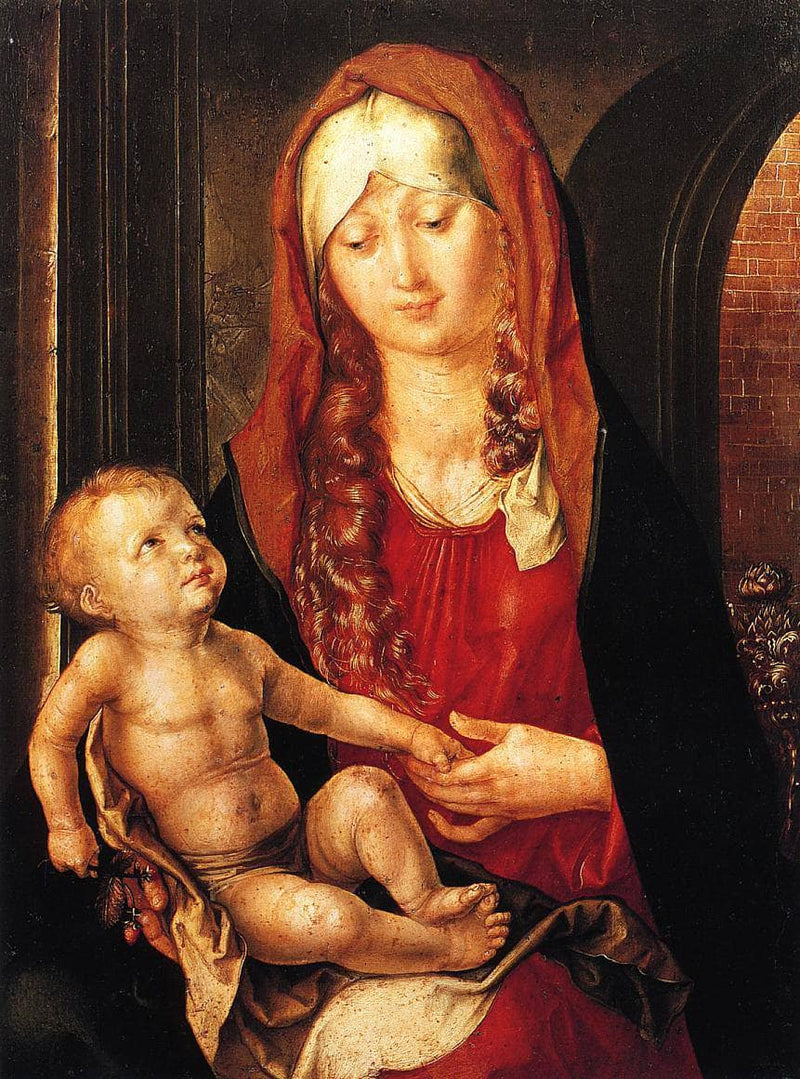Virgin and Child before an Archway by Albrecht Durer — Oil Painting Reproduction