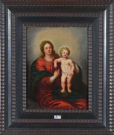 Virgin and Child Jesus in home office