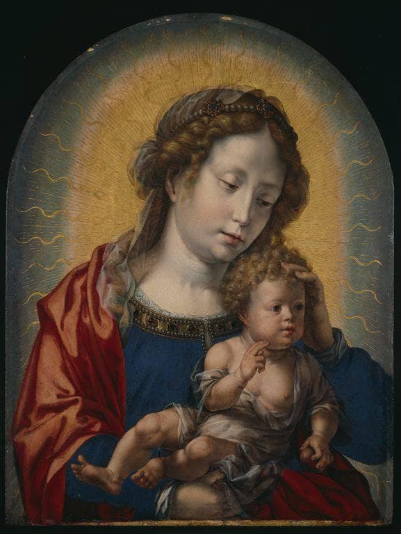 Virgin and Child by Mabuse — Oil Painting Reproduction