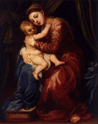 Virgin and Child in study