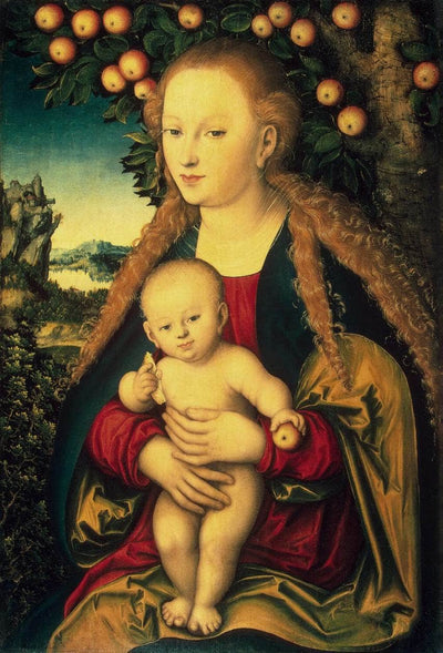 Virgin and Child under an Apple Tree in hallway