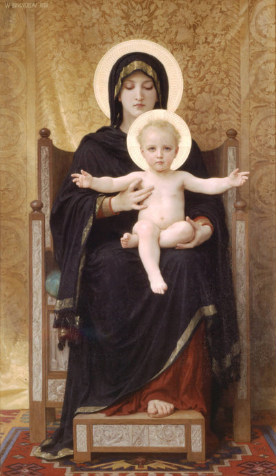 Virgin and Child in home office