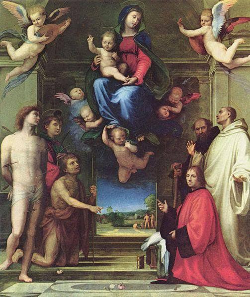 Virgin and Child with Saints by Fra Bartolomeo — Oil Painting Reproduction