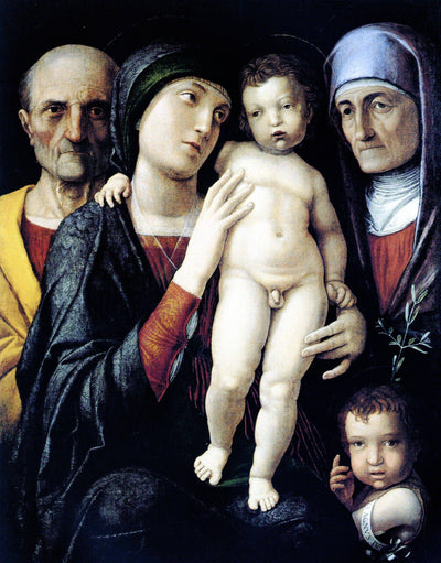 Virgin and Child with St. John the Baptist, St. Zachary and St. Elizabeth in living room