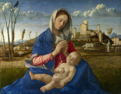 Madonna of the Meadow (Madonna del Prato) in dining room