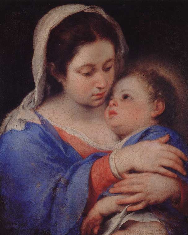 Virgin and Child by Bartolome Esteban Murillo — Oil Painting Reproduction