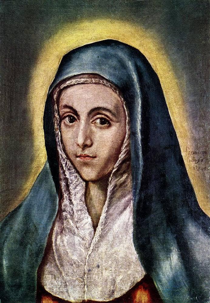 Virgin Mary by El Greco — Oil Painting Reproduction