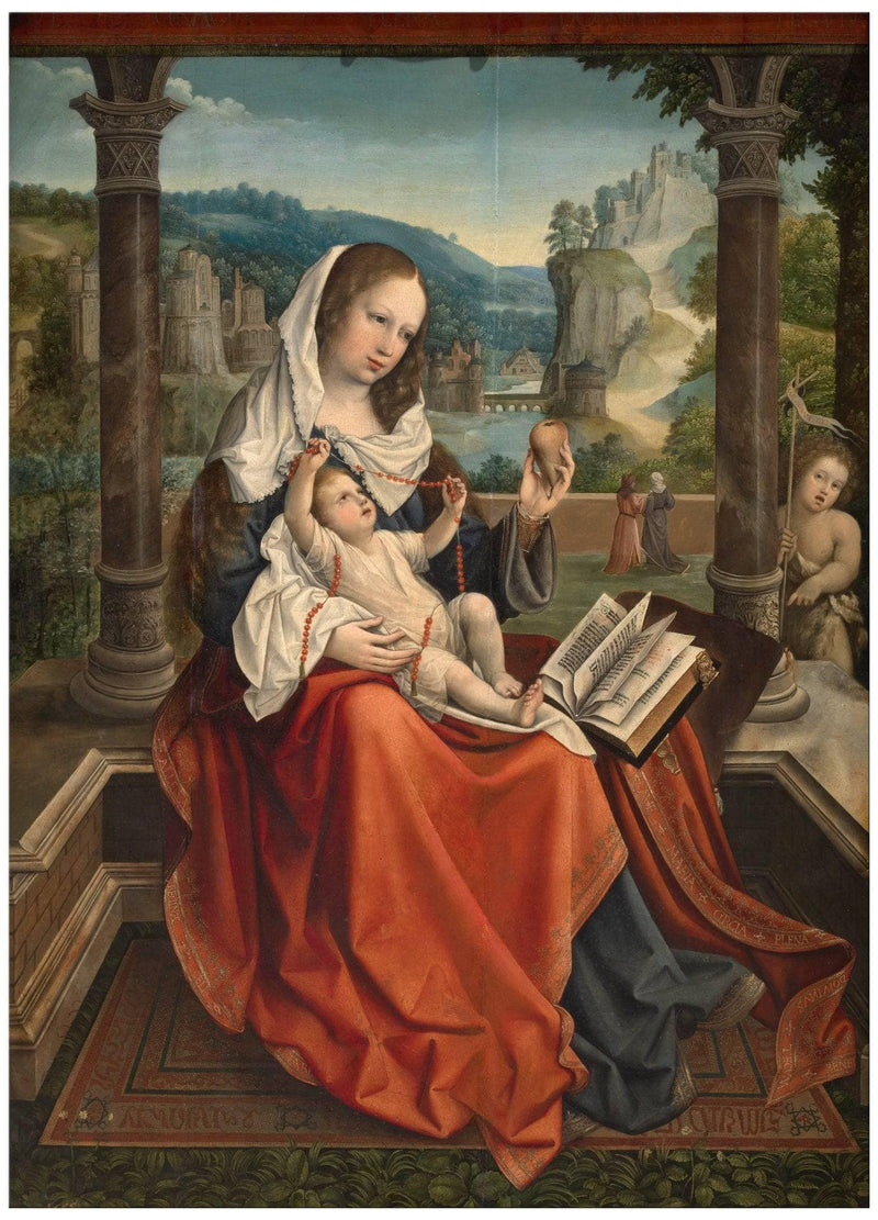 Virgin with the Child and St. John by Bernard Van Orley — Oil Painting Reproduction