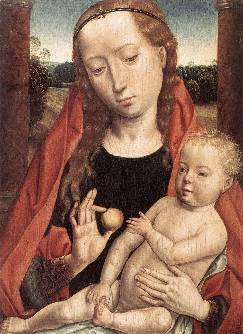 Virgin with the Child Reaching for his Toe by Hans Memling — Oil Painting Reproduction