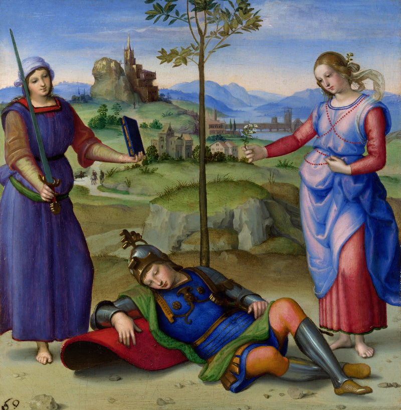 Vision of a Knight by Raphael — Oil Painting Reproduction