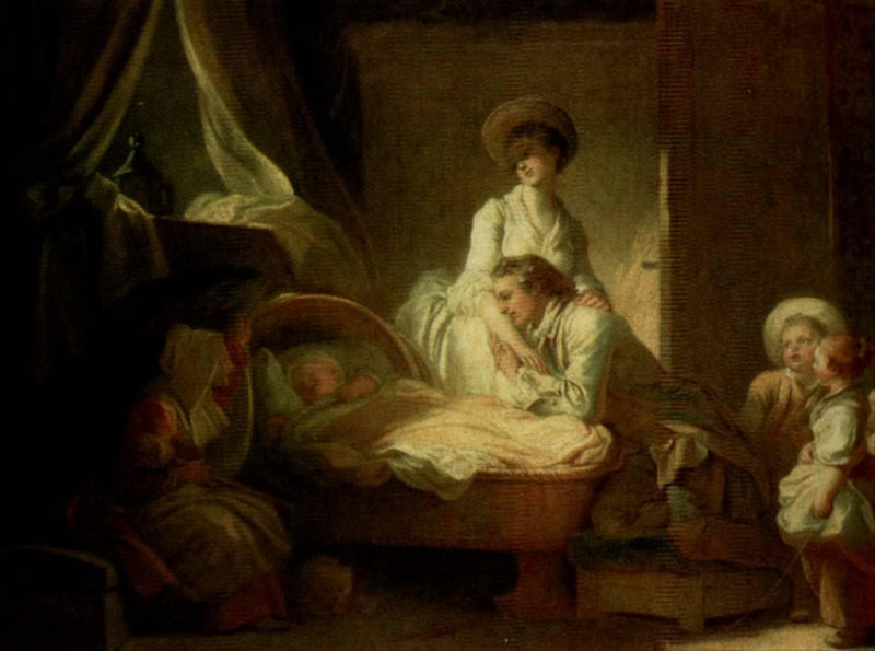 Visit to the nurse by Jean-Honore Fragonard — Oil Painting Reproduction