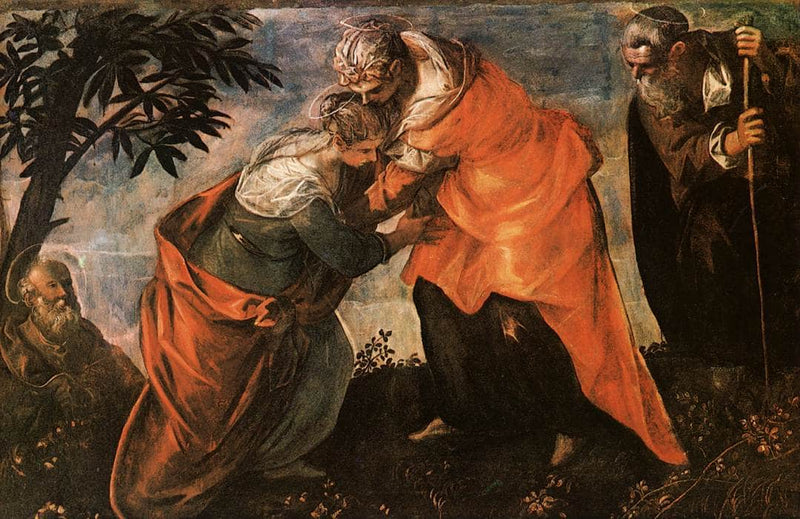 Visitation by Tintoretto — Oil Painting Reproduction