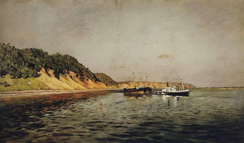 Volga. A Calm Day by Isaac Levitan — Oil Painting Reproduction