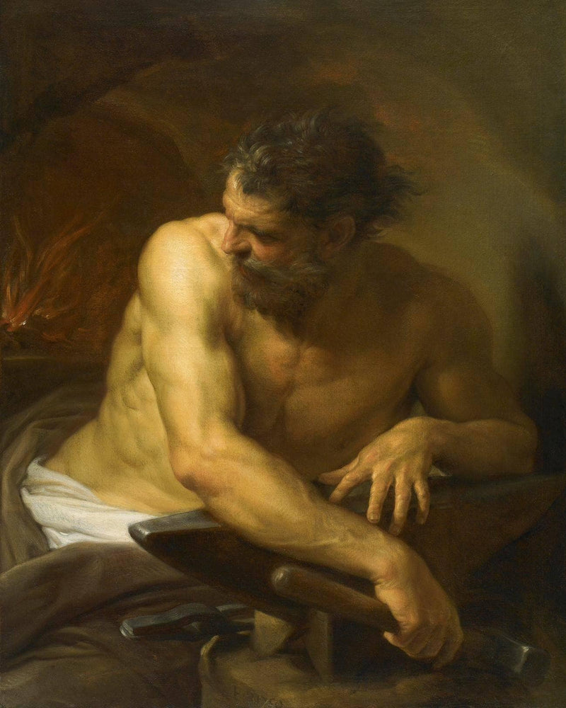 Vulcan in His Forge by Pompeo Batoni — Oil Painting Reproduction