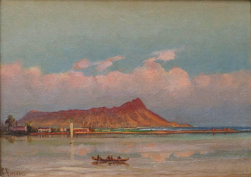 Waikiki with a View of Diamond Head by Charles Furneaux — Oil Painting Reproduction