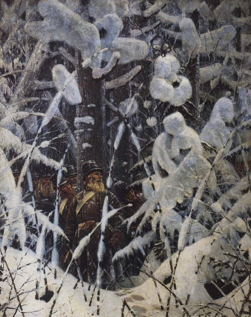 Wait. Let them come nearer by Vasily Vereshchagin — Oil Painting Reproduction