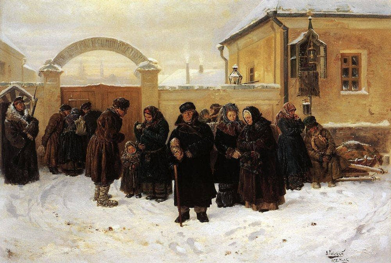 Waiting by Vladimir Makovsky — Oil Painting Reproduction