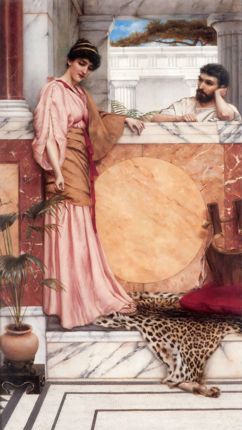 Waiting for an Answer by John William Godward — Oil Painting Reproduction