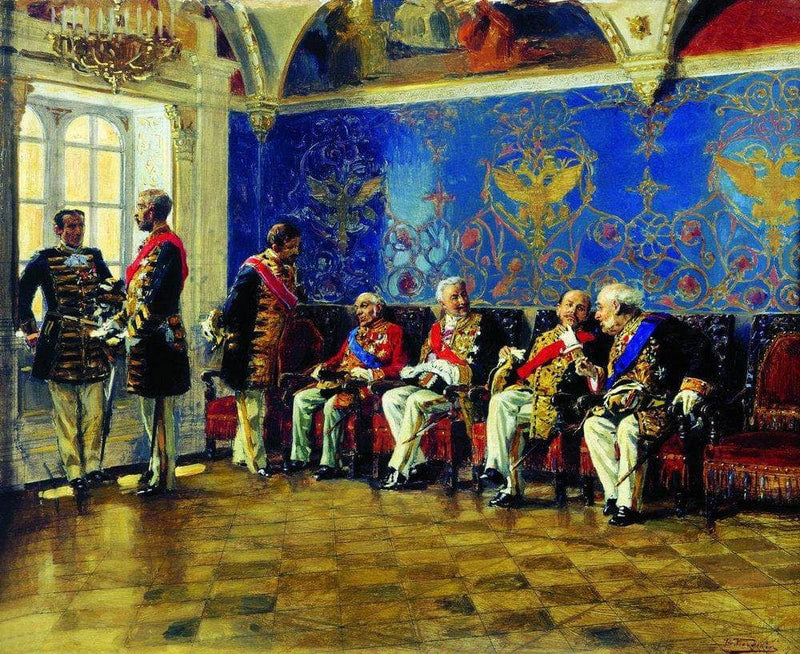 Waiting for an Audience by Vladimir Makovsky — Oil Painting Reproduction
