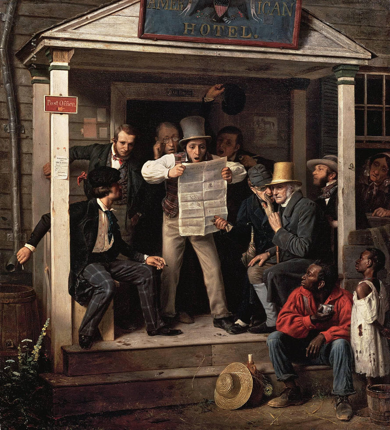 War News from Mexico by Richard Caton Woodville Sr. — Oil Painting Reproduction