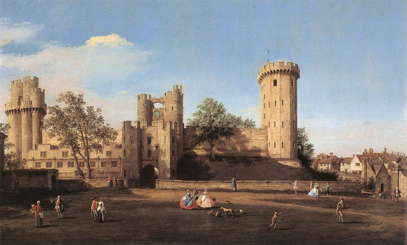 Warwick Castle: the East Front by Canaletto — Oil Painting Reproduction