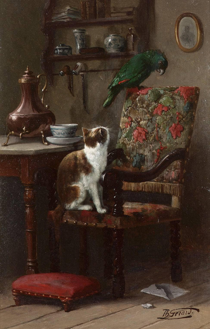Wary companions by Theodore Gerard — Oil Painting Reproduction