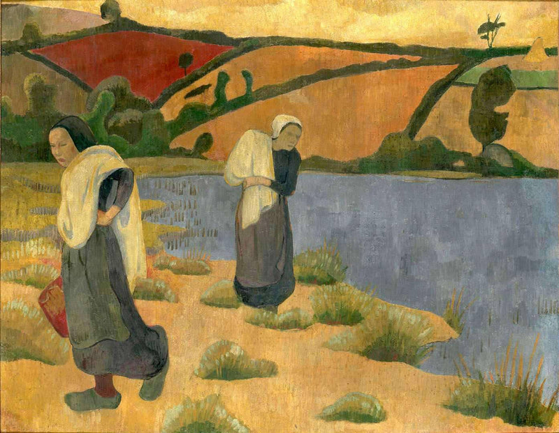 Washerwomen at the Laita River, near Pouldu by Paul Serusier — Oil Painting Reproduction