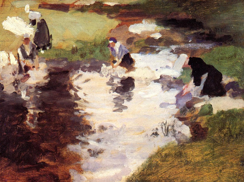 Washerwomen by John Singer Sargent — Oil Painting Reproduction