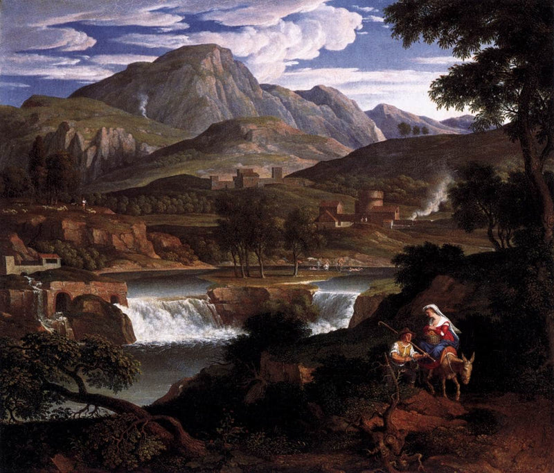 Waterfall near Subiaco by Joseph Anton Koch — Oil Painting Reproduction