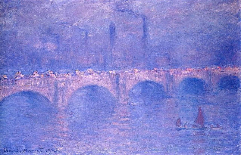 Waterloo Bridge, Hazy Sunshine by Claude Monet — Oil Painting Reproduction