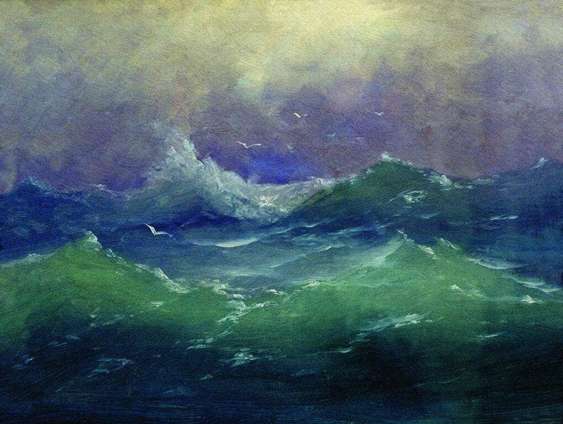 Waves by Arkhyp Kuindzhi — Oil Painting Reproduction