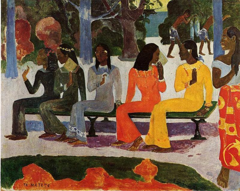 We Shall Not Go to Market Today by Paul Gauguin — Oil Painting Reproduction
