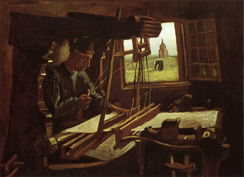 Weaver near an Open Window by Vincent van Gogh — Oil Painting Reproduction