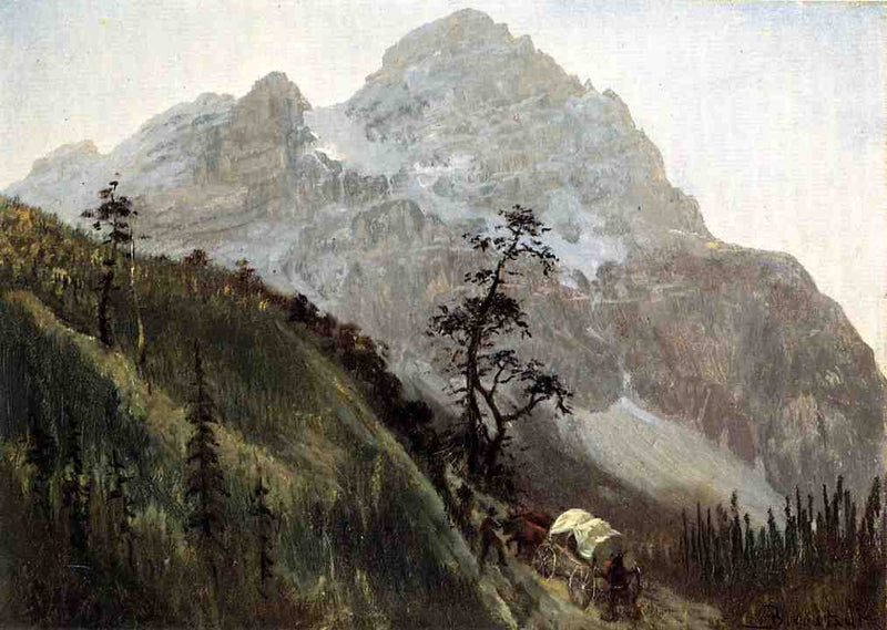 Western Trail, The Rockies by Albert Bierstadt — Oil Painting Reproduction