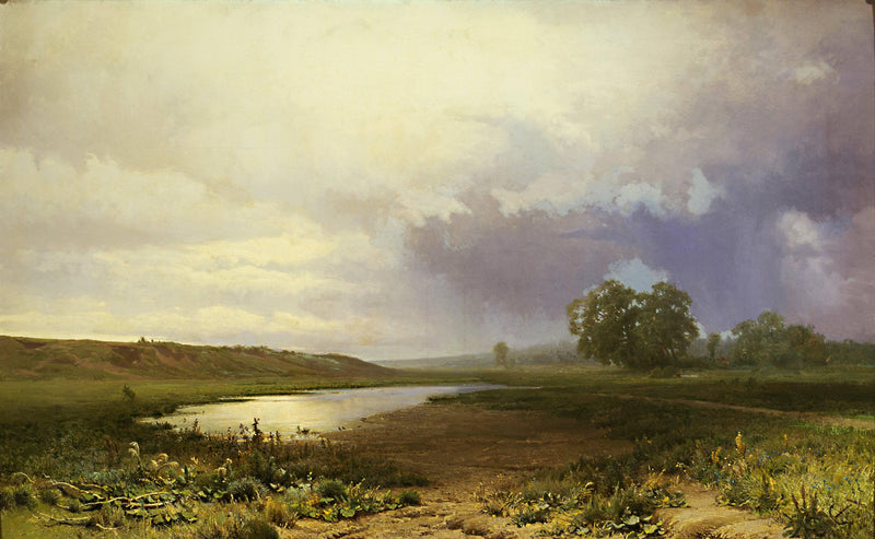Wet Meadow by Fyodor Vasilyev — Oil Painting Reproduction
