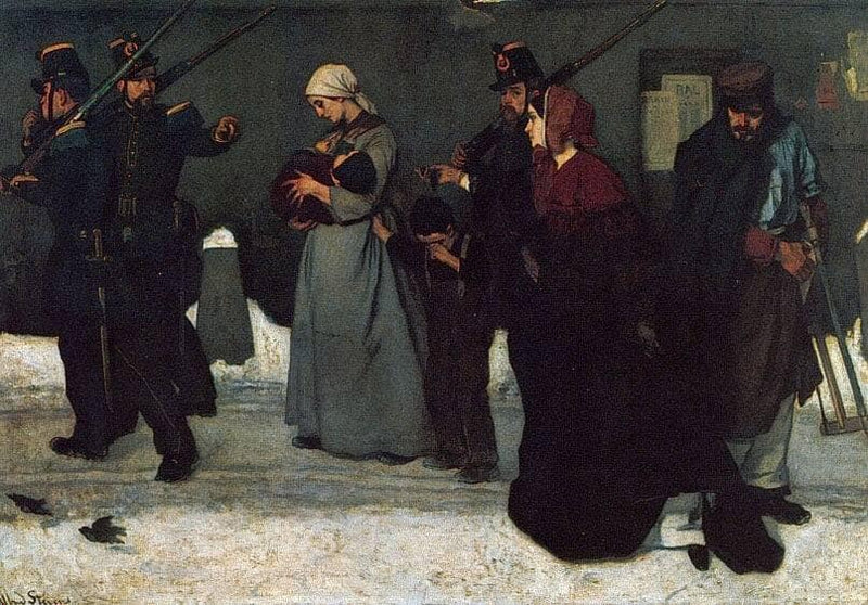 What is Called Vagrancy or, The Hunters of Vincennes by Alfred Stevens — Oil Painting Reproduction