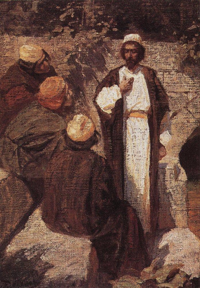 What People Think about Me by Vasily Polenov — Oil Painting Reproduction