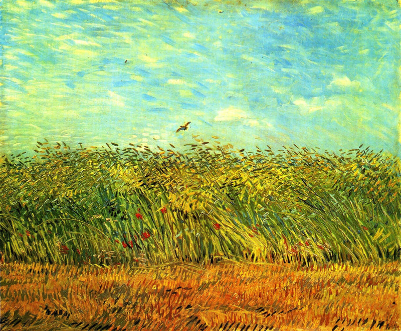 Wheat Field with a Lark by Vincent van Gogh — Oil Painting Reproduction