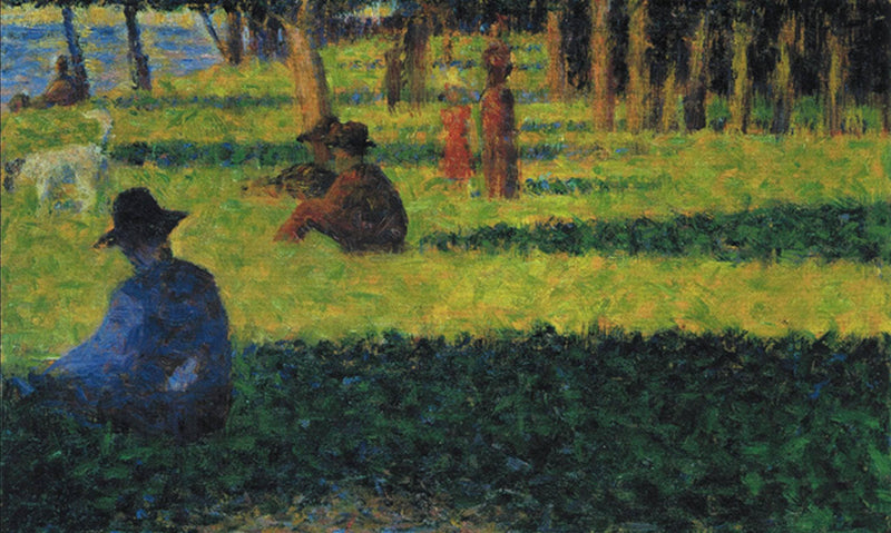 White dog by Georges Seurat — Oil Painting Reproduction