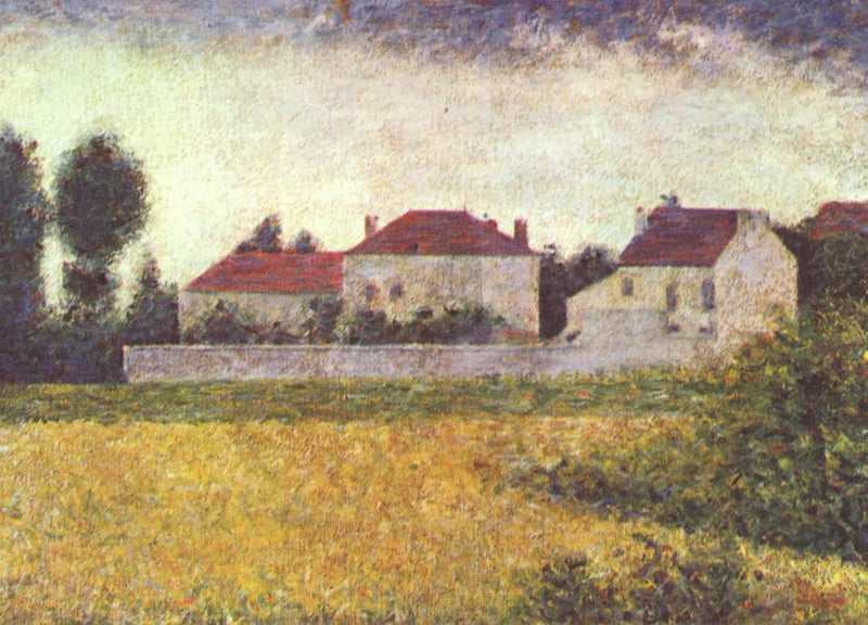 White Houses, Ville d'Avray by Georges Seurat — Oil Painting Reproduction
