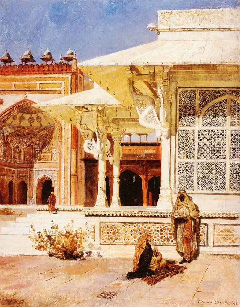 White Marble Tomb at Suittitor, Skiri by Edwin Lord Weeks — Oil Painting Reproduction