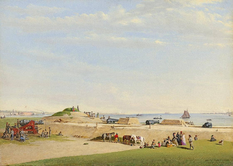 White Point Battery Charleston, Dec. 24, 1863 by Conrad Wise Chapman — Oil Painting Reproduction