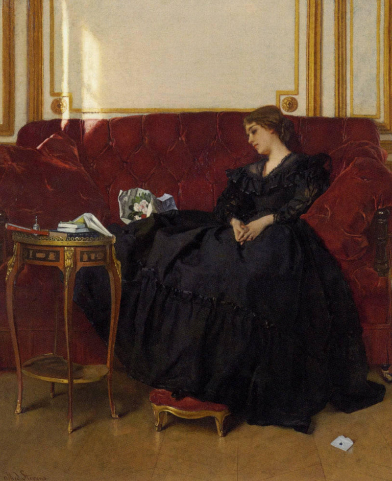 Widow by Alfred Stevens — Oil Painting Reproduction
